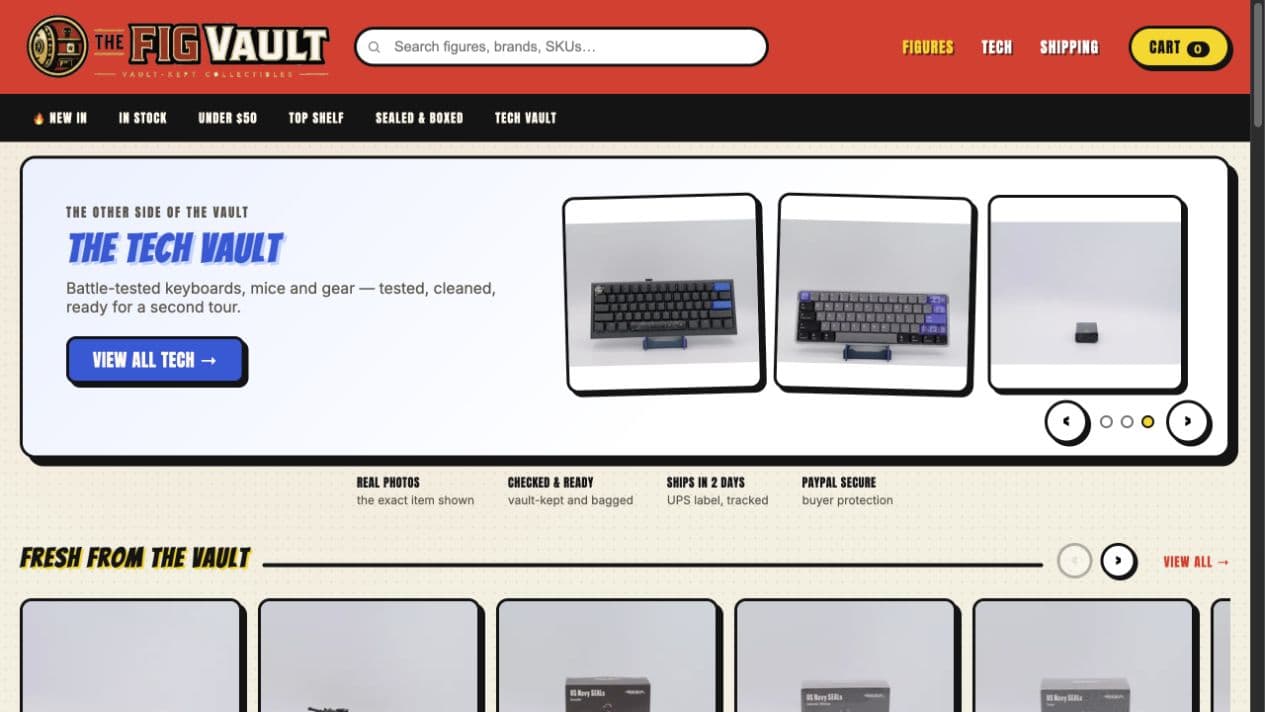 The Fig Vault — homepage preview